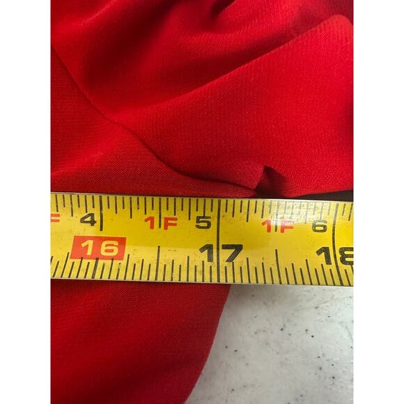 Joseph Ribkoff Tee Shirt Top Blouse sz 8 Lipstick Red Buttons Swing Tunic A24 - Picture 5 of 6